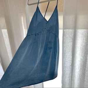 Abercrombie T-back Mini Denim Chambray Dress
